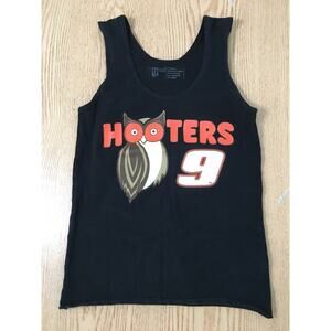 B43-1 Hooters Girl Worn Vintage Hooters Girl Uniform Tank #9 Chase Elliott XS